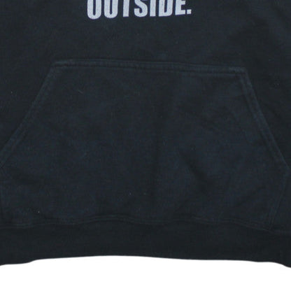 Womens UK Size L Gildan Black Pullover Hoodie