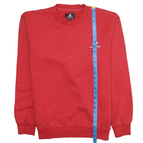 Mens UK Size M Converse Red Pullover Sweatshirt