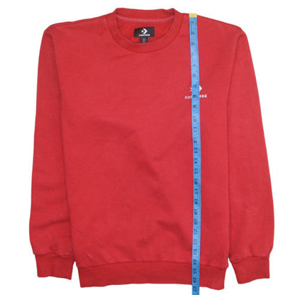 Mens UK Size M Converse Red Pullover Sweatshirt