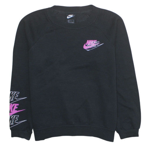 Womens UK Size S Nike Black Pullover Sweatshirt