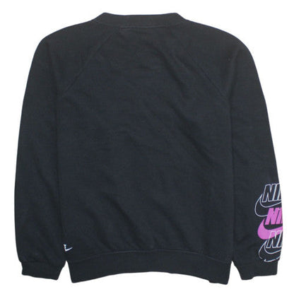 Womens UK Size S Nike Black Pullover Sweatshirt