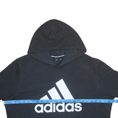 Mens UK Size XL Adidas Black Pullover Hoodie