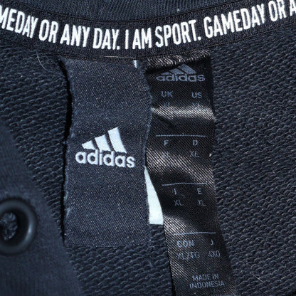 Mens UK Size XL Adidas Black Pullover Hoodie