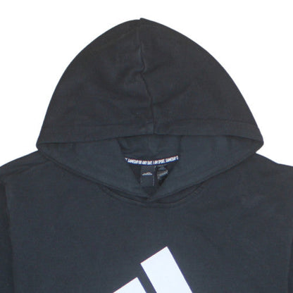 Mens UK Size XL Adidas Black Pullover Hoodie