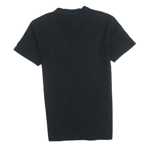 Tommy Jeans Men's Black Small Cotton Crew Neck Short Sleeve T-Shirt