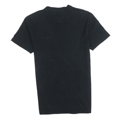 Tommy Jeans Men's Black Small Cotton Crew Neck Short Sleeve T-Shirt