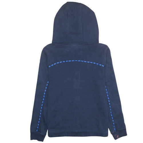 Mens UK Size M Nike Blue Full Zip Hoodie