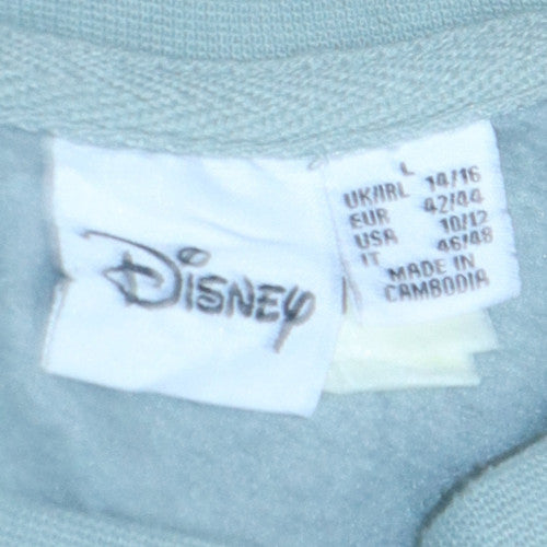 Womens UK Size L Disney Blue Pullover Sweatshirt