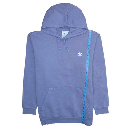 Mens UK Size XL Adidas Blue Pullover Hoodie