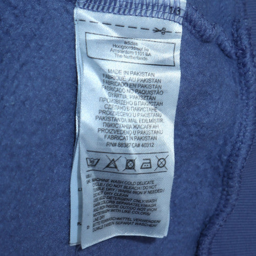 Mens UK Size XL Adidas Blue Pullover Hoodie