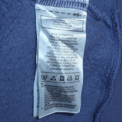 Mens UK Size XL Adidas Blue Pullover Hoodie