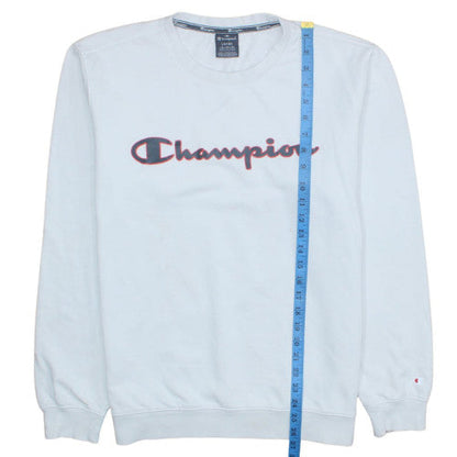 Mens UK Size L Champion White Pullover Sweatshirt