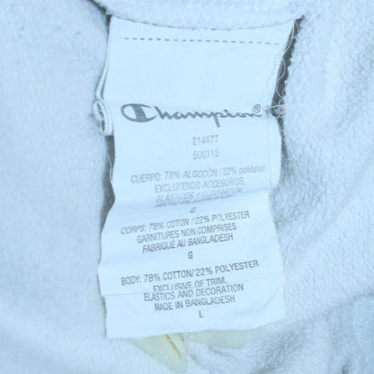 Mens UK Size L Champion White Pullover Sweatshirt