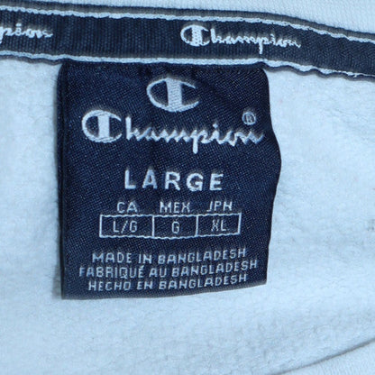 Mens UK Size L Champion White Pullover Sweatshirt