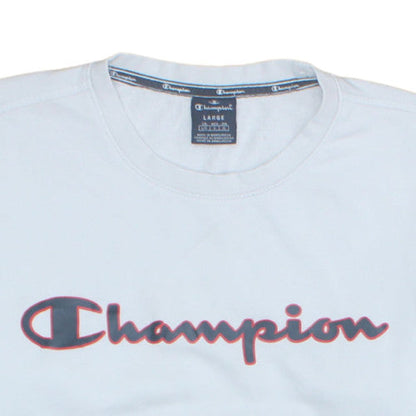 Mens UK Size L Champion White Pullover Sweatshirt