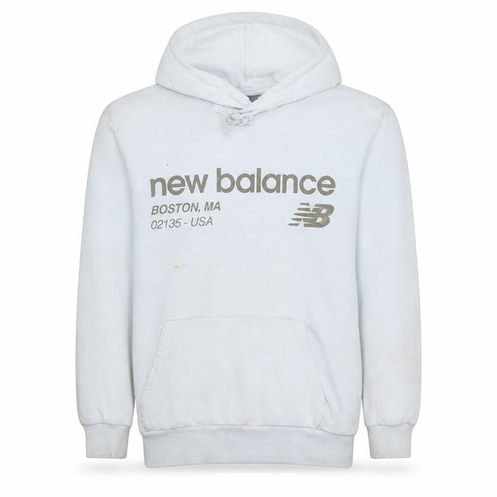 Mens UK Size S New Balance White Pullover Hoodie