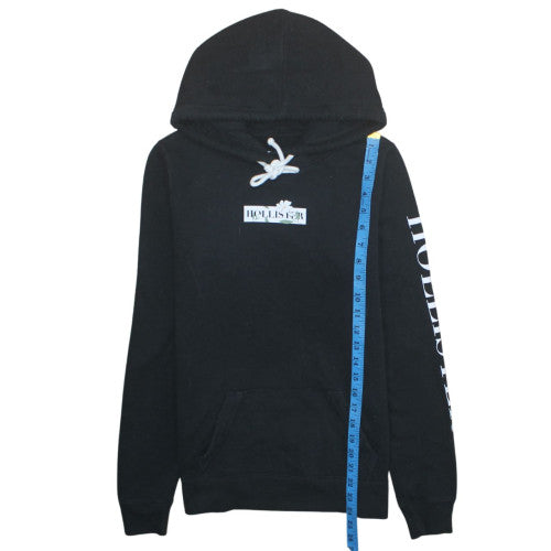 Womens UK Size S Hollister Black Pullover Hoodie