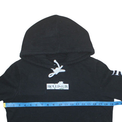 Womens UK Size S Hollister Black Pullover Hoodie