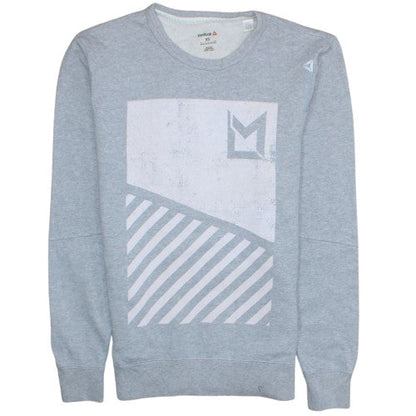 Mens UK Size XS Reebok Grey Pullover Sweatshirt
