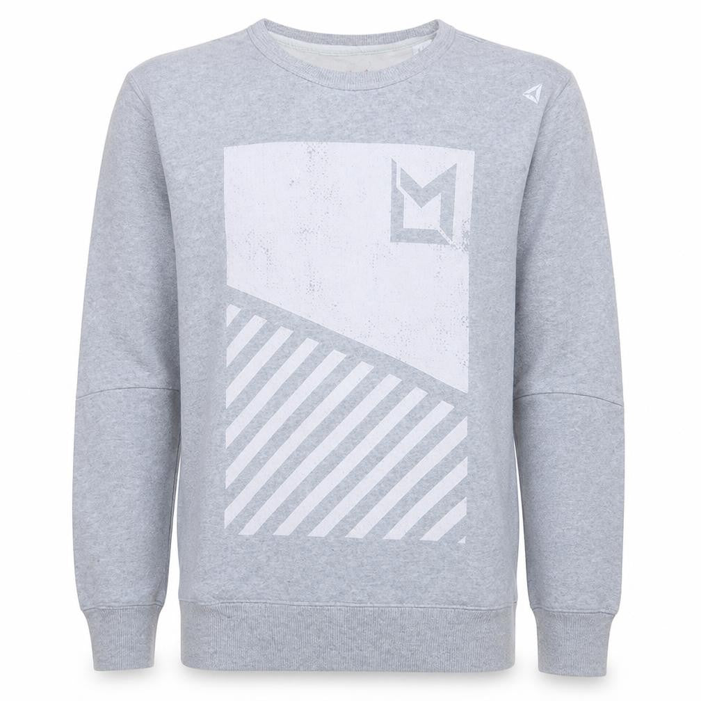 Mens UK Size XS Reebok Grey Pullover Sweatshirt