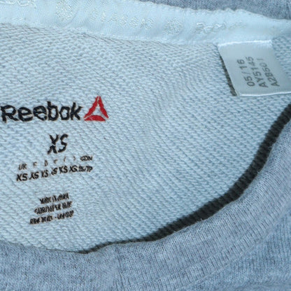 Mens UK Size XS Reebok Grey Pullover Sweatshirt