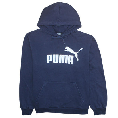 Mens UK Size L Puma Blue Pullover Hoodie