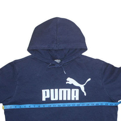 Mens UK Size L Puma Blue Pullover Hoodie