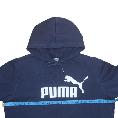 Mens UK Size L Puma Blue Pullover Hoodie