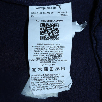 Mens UK Size L Puma Blue Pullover Hoodie