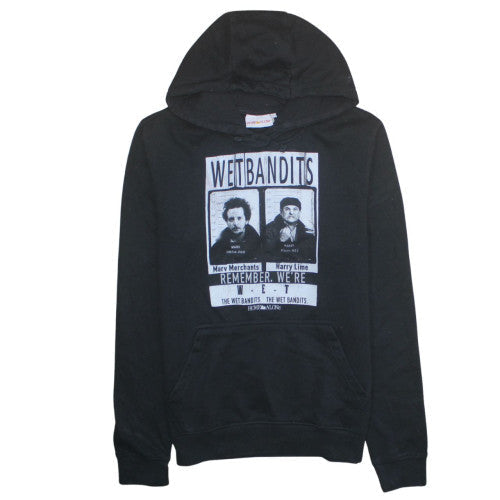 Mens UK Size S Home Alone Black Pullover Hoodie