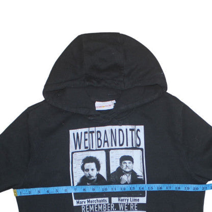 Mens UK Size S Home Alone Black Pullover Hoodie