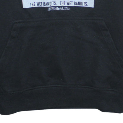 Mens UK Size S Home Alone Black Pullover Hoodie