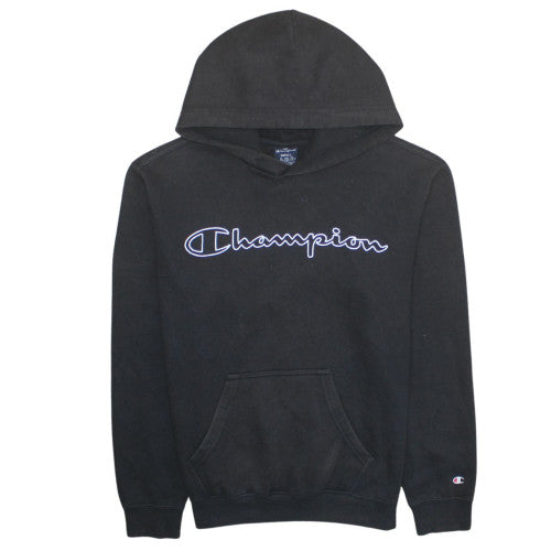 Mens UK Size S Champion Black Pullover Hoodie