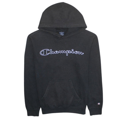 Mens UK Size S Champion Black Pullover Hoodie