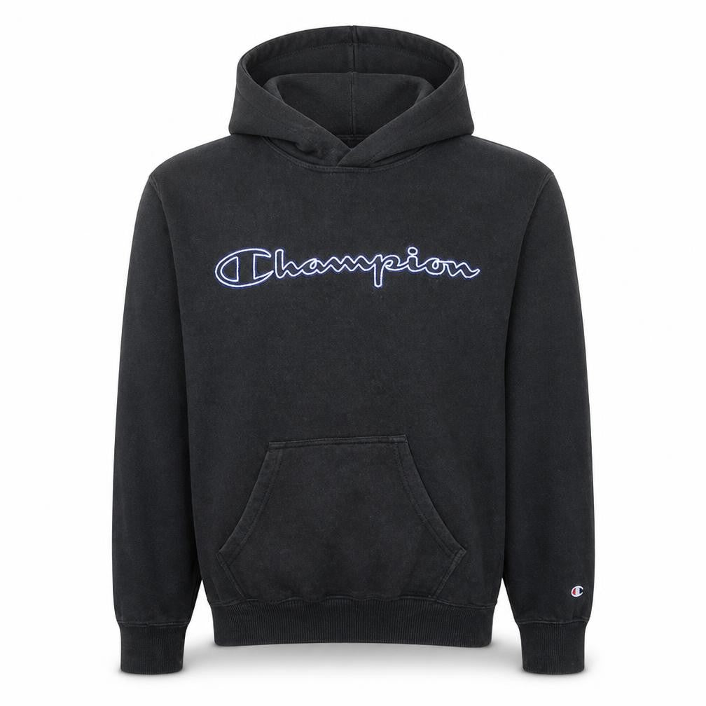 Mens UK Size S Champion Black Pullover Hoodie