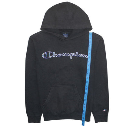 Mens UK Size S Champion Black Pullover Hoodie