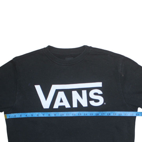 Mens UK Size XS Vans Black Pullover Sweatshirt