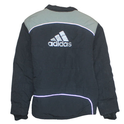 Adidas Womens Black Mid-Length Puffer Jacket Size M Winter Sports Style