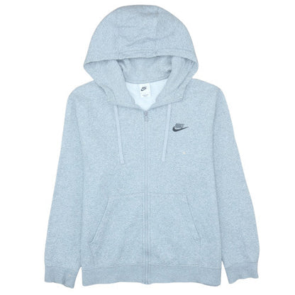 Mens UK Size M Nike Grey Full Zip Hoodie