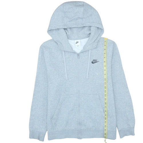 Mens UK Size M Nike Grey Full Zip Hoodie