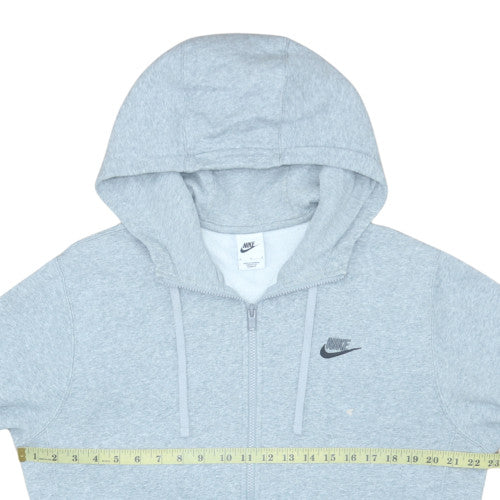 Mens UK Size M Nike Grey Full Zip Hoodie