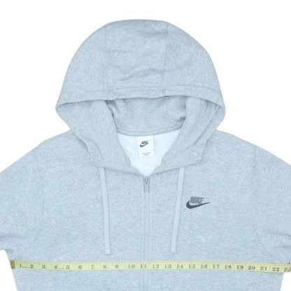 Mens UK Size M Nike Grey Full Zip Hoodie