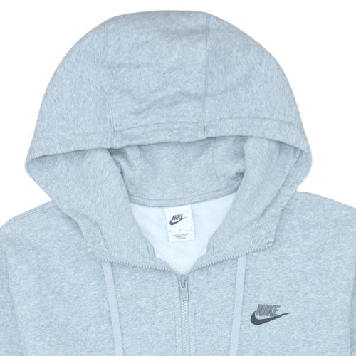 Mens UK Size M Nike Grey Full Zip Hoodie
