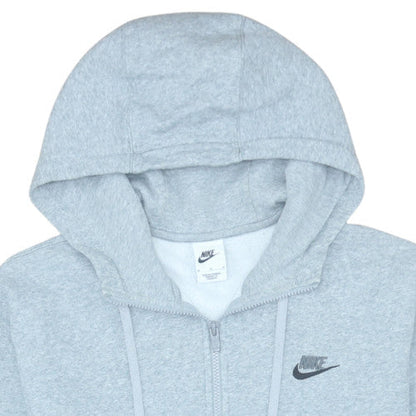 Mens UK Size M Nike Grey Full Zip Hoodie