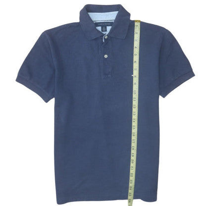 Tommy Hilfiger Men's Blue Regular Fit Cotton Polo Shirt Size S
