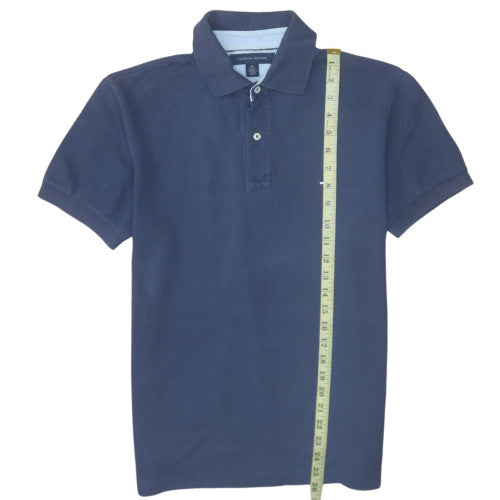 Tommy Hilfiger Men's Blue Regular Fit Cotton Polo Shirt Size S