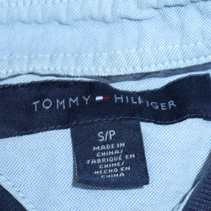 Tommy Hilfiger Men's Blue Regular Fit Cotton Polo Shirt Size S
