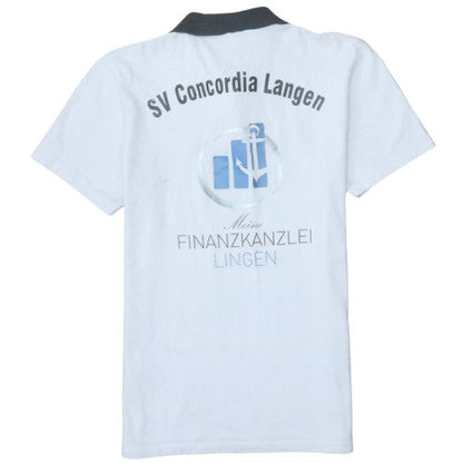 Adidas Men White SV Concordia Langen Polo Shirt Size M Athletic Fit