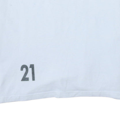 Adidas Men White SV Concordia Langen Polo Shirt Size M Athletic Fit