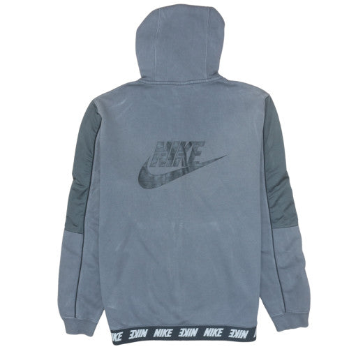 Mens UK Size L Nike Grey Full Zip Hoodie